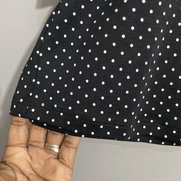 CJ Banks Women’s 1X Black White Polka Dot Long Sleeve Top NWT - Picture 9 of 11